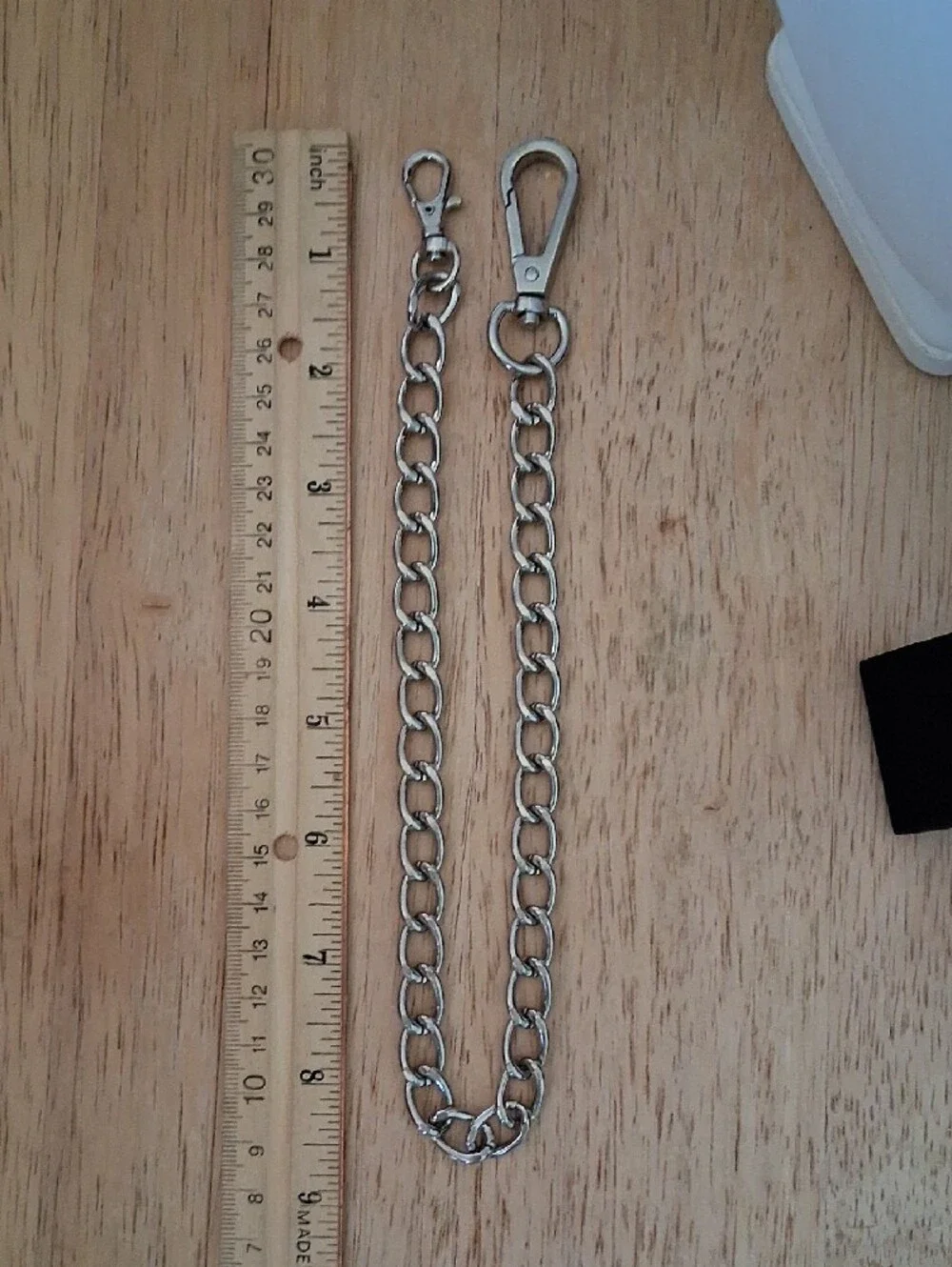 Silver Wallet KeyChain with Dual Lobster Clasps NN130